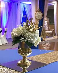 Little Prince Baby Shower Party Ideas Photo 2 Of 7 Prince Baby Shower Centerpieces Prince Baby Shower Theme Royalty Baby Shower
