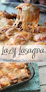 Lazy Lasagna Recipe Lazy Lasagna Food Easy Dinner Recipes