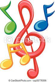 Divider notes allow you to reference a page while leaving a note. Illustration Of Colorful Music Notes Canstock