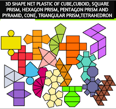 Start studying nets of 3d shapes. Mathworld Geometric Shape 3d Folding Nets Activity Mathematics Learning Kit Resources Montessori Manipulatives For Kids To Learn Shapes And Their Surface And Volume Amazon In Office Products