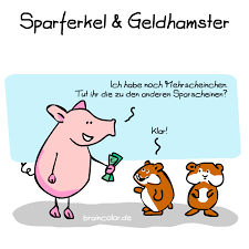 Piggeldy & frederick, hamburg (hamburg, germany). Sparferkel Geldhamster Da Ist Mittlerweile Ein Schoner Haufen Geld Zusammengekommen Lustig Witzig Spass