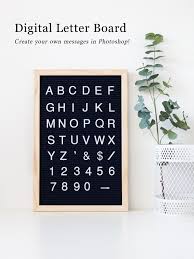 Digital Letter Board Photoshop Files Lettering Mockup Free Psd Free Psd Mockups Templates