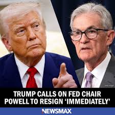 President Trump has reiterated his call for Federal Reserve Jerome Powell  to resign, saying the central bank leader should do so immediately.  https://bit.ly/4lAIgs8