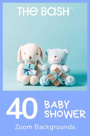 40 Adorable Baby Shower Zoom Backgrounds In 2021 Free Baby Shower Baby Shower Background Baby Shower Funny