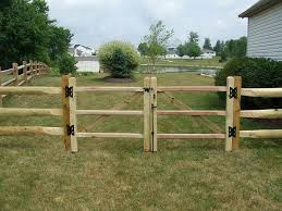 Split rail fence is available in locust or pressure treated lumber. Split Rail Fence Designs Split Rail Fence Gate Designs Farm Fence Split Rail Fence Gate Split Rail Fence