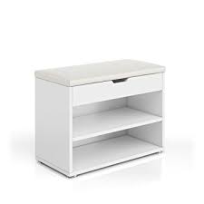 Schuhbank Schuhschrank Schuhablage Sitzbank Bank Regal Klappdeckel 6 Paar Schuhe Weiss Schrank Bank Regal Schuhbank
