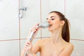 I exclaimed, flowers forming in the background. Beautiful Fun Girl Stands In The Bathroom And Sings In The Shower Stock Photo Picture And Royalty Free Image Image 78472279