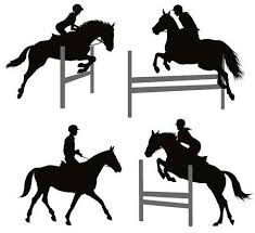 Per disegnare un bambino in modo realistico, traccia illustrazione circa disegno stilizzato del cavallo, in bianco e nero. Salto Cavallo Vettoriali Illustrazioni E Clipart