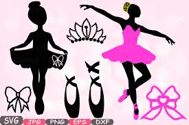 Download Ballet Ballerina Svg Silhouette Cutting Files Sign Icons Dance Slippers Cricut Design Cameo Vinyl Monogram Clipart 658s By Hamhamart Thehungryjpeg Com