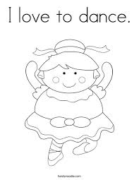 See more ideas about dance coloring pages, dance crafts, coloring pages. I Love To Dance Coloring Page Twisty Noodle