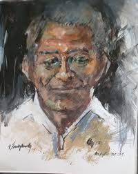 One of a set of four. 15x15, big enough for a large mug,side plate. Love  making these, sometimes I win,sometimes the paint wins.