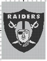 Looking for patterns cross stitch? Kendra S Crocheted Creations Oakland Raiders
