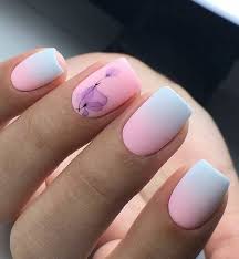 We get it—nail art is hard, but these easy nail designs are fit for even the most inexperienced nail artists. Fall Nail Designs Pink Blue Ombre Purple Watercolor Flowers Cute Nail Art Designs Square Nail Designs Short Nail Designs