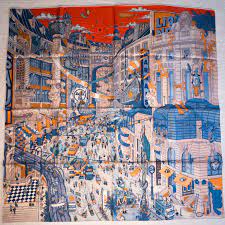 le grand prix du faubourg by ugo gattoni for hermes hermesparis ugogattoni legrandprixdufabourg デザイン ポスターデザイン エルメス カレ