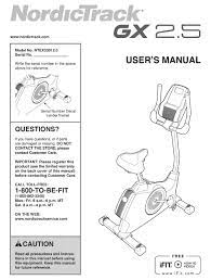 Go to the settings mode > go to maintenance > then in the space below the . Nordictrack Gx 2 5 Ntex23012 0 User Manual Pdf Download Manualslib