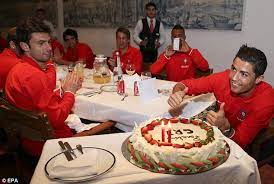 Where his family and friends were present. Cristiano Ronaldo Has Massive Birthday Cake Daily Mail Online