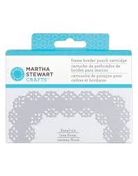 For use with all cricut cutting machines. Martha Stewart Frame Border Punch Cartridge Floral Tile
