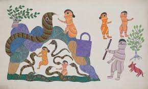 Snake God (Gond Art) @ | StoryLTD