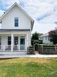 Avocado green turns a traditional door into a. Seabrook Beach Houses Curb Appeal Ideas The Inspired Room