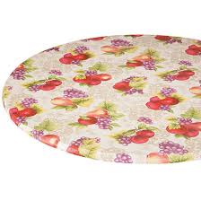 Recomended tablecloth and overlay for a 36 inch round highboy; Round Vinyl Tablecloth Walter Drake