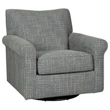 Find accent chairs at wayfair. Ashley Signature Design Renley A3000002 Swivel Glider Accent Chair With Rolled Arms Gray Fabric Dunk Bright Furniture Upholstered Chairs