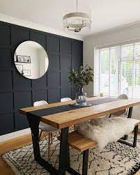 Amazing gallery of interior design and decorating ideas of dining room wall panels in dens/libraries/offices, dining rooms by elite interior designers. Pin On Feature Wall