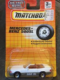 Matchbox Mercedes Benz 500sl Convertible White Mb 12 Spichechnye Korobki Mersedes Bens
