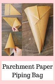 Diy Hand Folded Parchment Paper Piping Bag Homemade Piping Bag Icing Piping Bag Diy Icing Bag