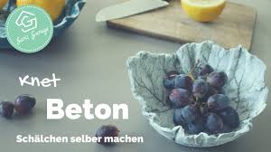 Sehen sie sich unsere schönen ideen für gartendeko aus beton an! Knetbeton Diy Schalchen Aus Kreativ Beton Deko Ideen Anleitung Wohnaccessoires Aus Beton Youtube