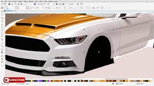 How to draw a car; Realistic Car Designing How To Make Car Design In Coreldraw Youtube