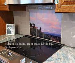 Peel and stick backsplash tile for kitchen adhesive stick on backsplash laundry bathroom textured vinyl sticker wallpaper smart tile in sandstone (10 sheets 10x10) 4.1 out of 5 stars 2,244 1 offer from $33.97 Custom Tile Murals From Your Art Or Photo Tile Art Reproduction