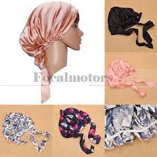 Women S Silk Sleeping Cap Night Sleep Hat Hair Care Scarves Bonnet Soft Fashion Silk Hair Bonnets Scarf Hairstyles Hair Wraps