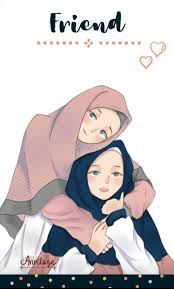 Deretan anime anime dengan jalan cerita gambar anime persahabatan 4 orang muslimah anime wallpapers. Zoemoon Kartun Hijab Gadis Kartun Lucu Sahabat