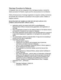 Statutory declaration stating the applicant's current marital status. Civil Marriage Procedure For Non Muslim Malaysia Studocu