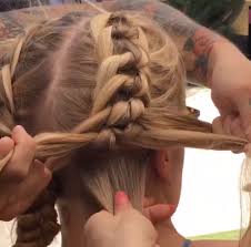 As you braid, hold the right strands (top and bottom) in your right hand and the left strands (top and bottom) in your left hand. How To Coachella 4 Strand Knot Braid Behindthechair Com