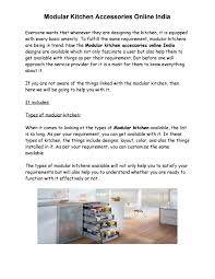 modular kitchen accessories online