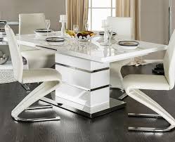 Give your dining room an elegant, contemporary air with the meridian furniture inc alexis chrome dining table. Midvale Contemporary White Chrome Dining Table By Furniture Of America