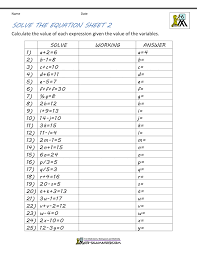 Math explained in easy language, plus puzzles, games, quizzes, videos and worksheets. Basic Algebra Worksheets
