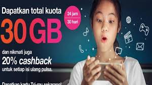 Sedangkan untuk dapat mengakses internet pengguna membutuhkan kuota internet untuk. Cara Dapat Kuota Tri 30 Gb Harga Rp 1 Aktif 30 Hari Kuota 10 Gb Berlaku Di Seluruh Aplikasi Tribun Pontianak