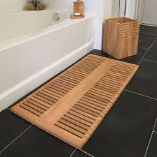 Teak Bathroom Accessories Beso Teak Bathroom Wood Bath Mats Wood Bath