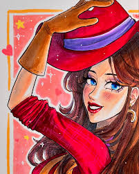 More Pauline content. I couldn't help myself from drawing her in her  cowgirl outfit from Mario Kart Tour. She looks so pretty. ✨ . . . #art  #traditionalart #traditional #copic #pauline #paulinemario #