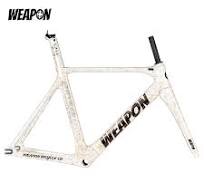 WEAPON Nuclear Aero Carbon Fiber Track Frameset (White Gold)