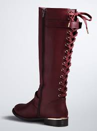 Black Boots With Brown Top Wide Calf Lace Up Back Knee Boots Wide Width Wide Calf Wide Width Boots Boots Knee Boots