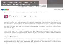 2012 di lima buah negeri di semenanjung malaysia; Covid19 Preskripsi Ubat Sosial Dan Pil Ubah Sikap Untuk Rakyat Malaysia Universiti Putra Malaysia Bintulu Sarawak Campus