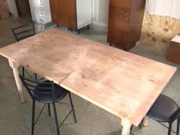 Another way to make the tabletop is with a single sheet of wood. Build A Diy Wood Table How Tos Diy