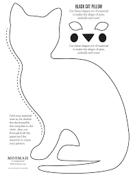 Halloween Masks Coloring Templates Click Here To Download Your Black Cat Template Cat Template Cat Pillow Cat Activity