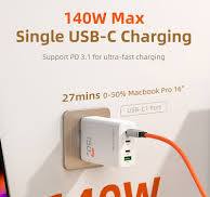 4 IN 1 150W GaN USB C Wall Charger for Laptop Macbook Phone