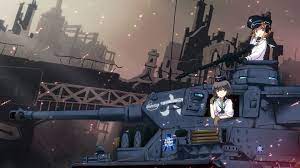 free awesome girls und panzer アニメの女の子 戦車 イラスト イラスト