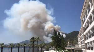 Muğla'nın marmaris ilçesinde ormanlık alanda mangal ateşinden çıkan yangın, şiddetli rüzgarın da etkisiyle kontrol altına alınamıyor. Marmaris Te Orman Yangini Orman Bolge Mudurlugu Personeli Yasamini Yitirdi Haberler Son Dakika