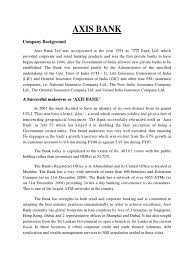 Description axis bank limited provides corporate and retail banking products and services in india and internationally. Axis Bank Company Profile Banks Money